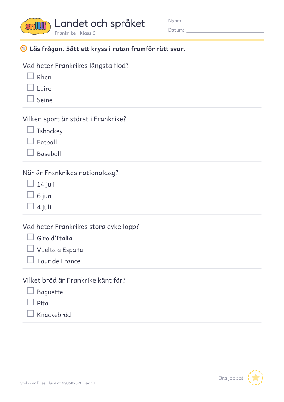Förhandsvisning av läxan