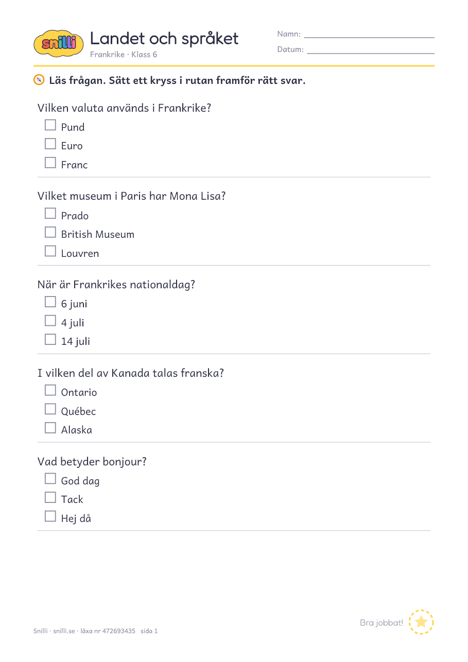 Förhandsvisning av läxan