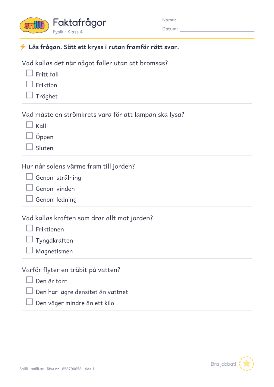 Förhandsvisning av läxan