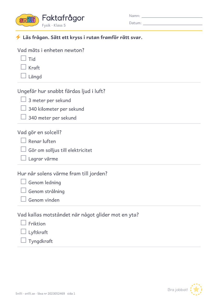 Förhandsvisning av läxan