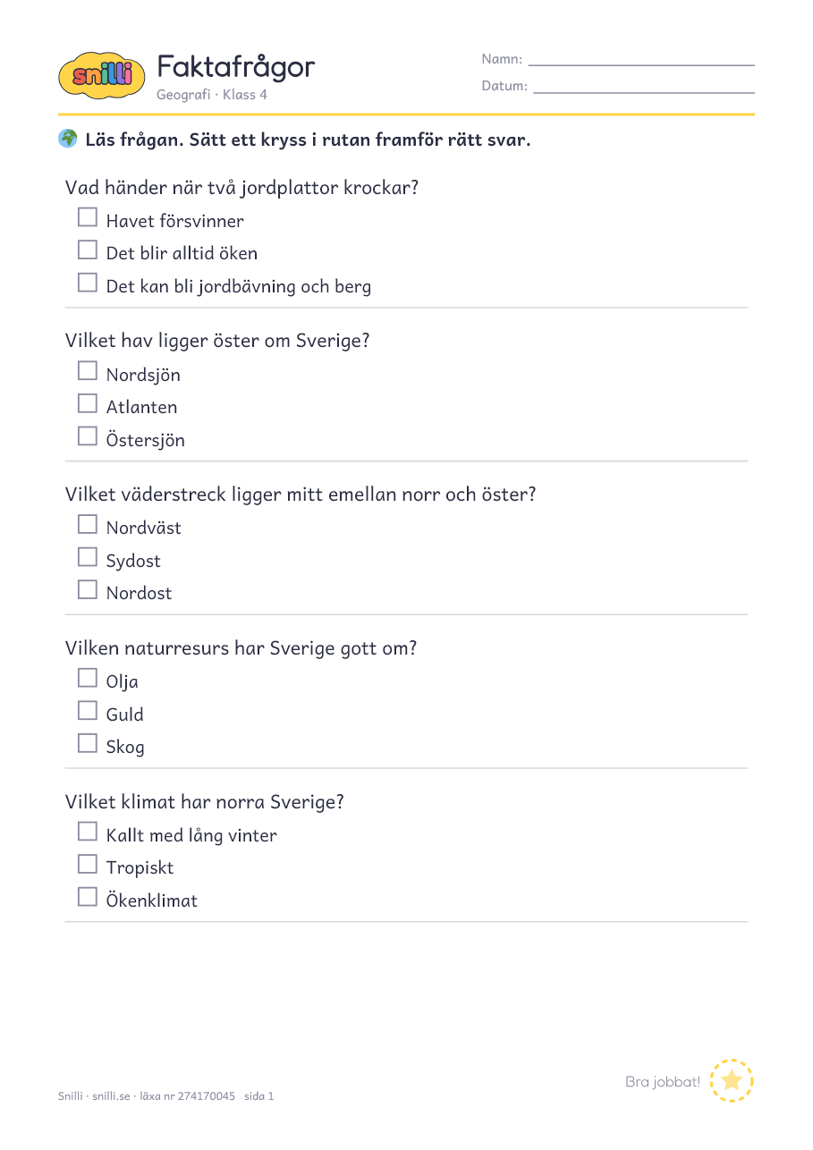 Förhandsvisning av läxan