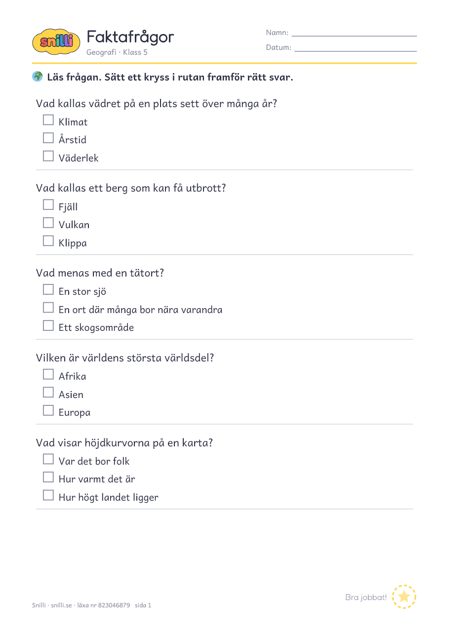 Förhandsvisning av läxan