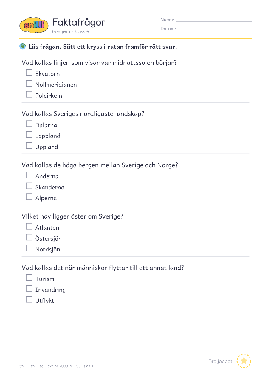 Förhandsvisning av läxan