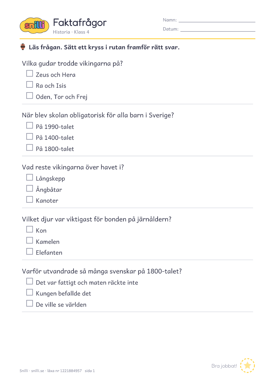 Förhandsvisning av läxan