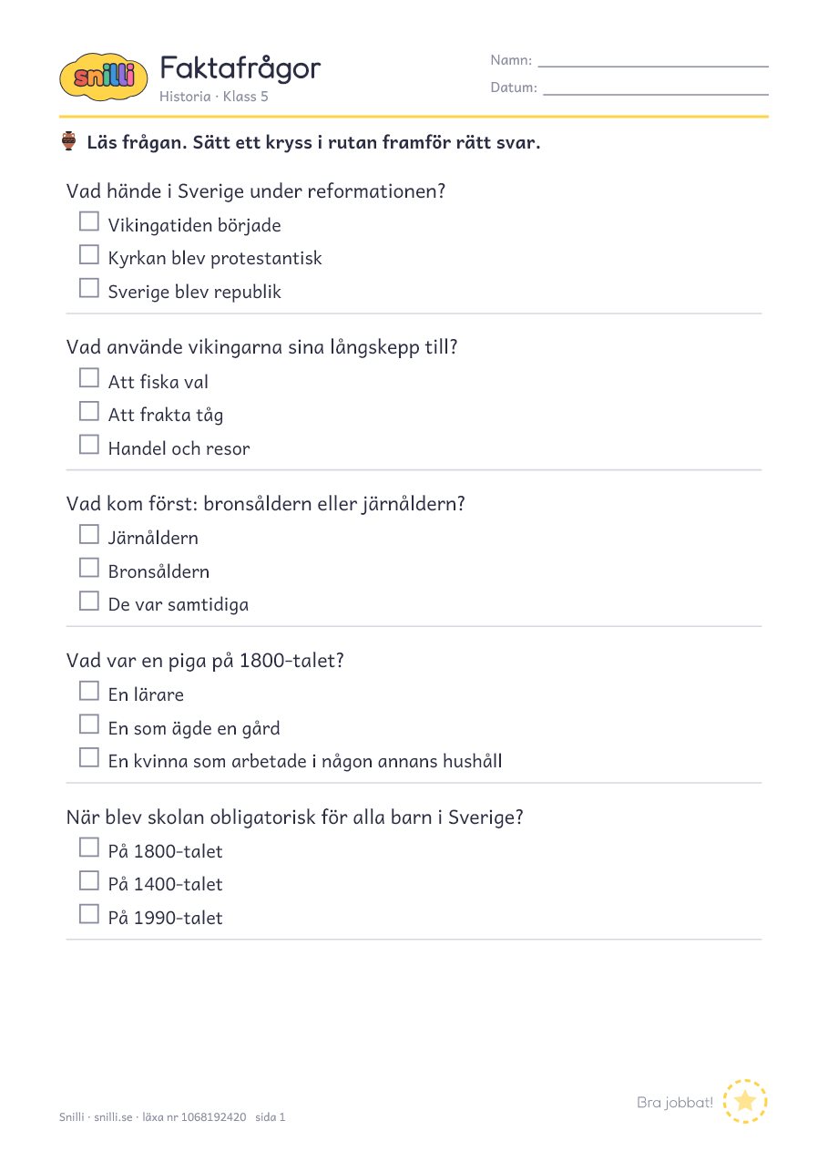 Förhandsvisning av läxan
