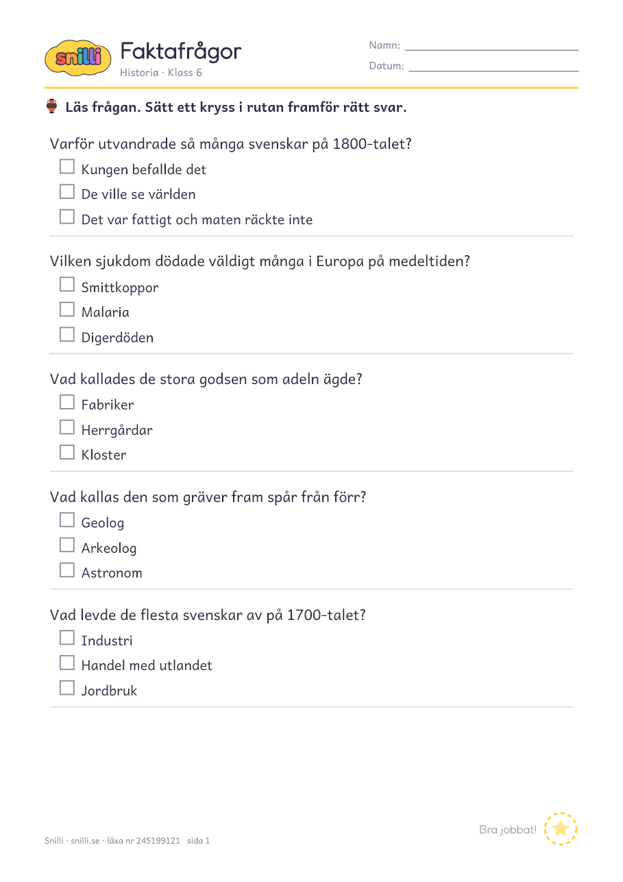 Förhandsvisning av läxan