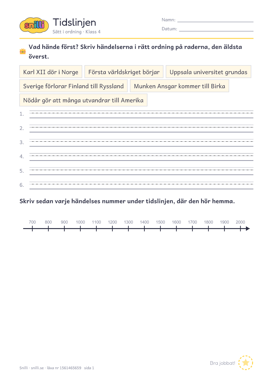 Förhandsvisning av läxan