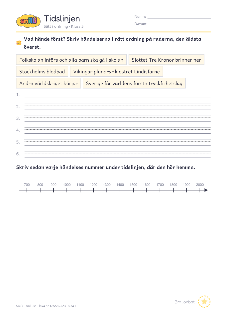 Förhandsvisning av läxan