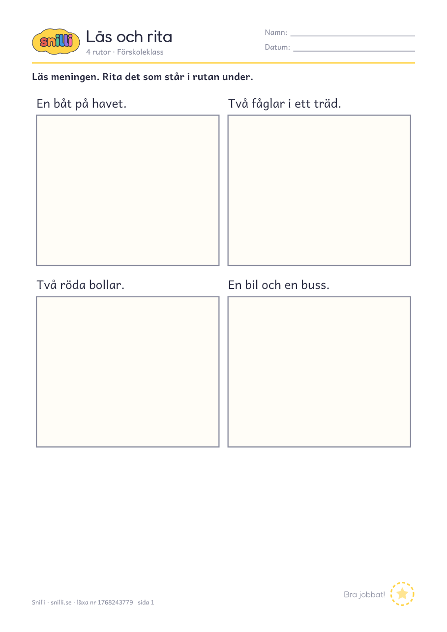 Förhandsvisning av läxan