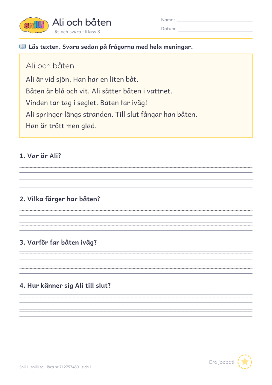 Förhandsvisning av läxan