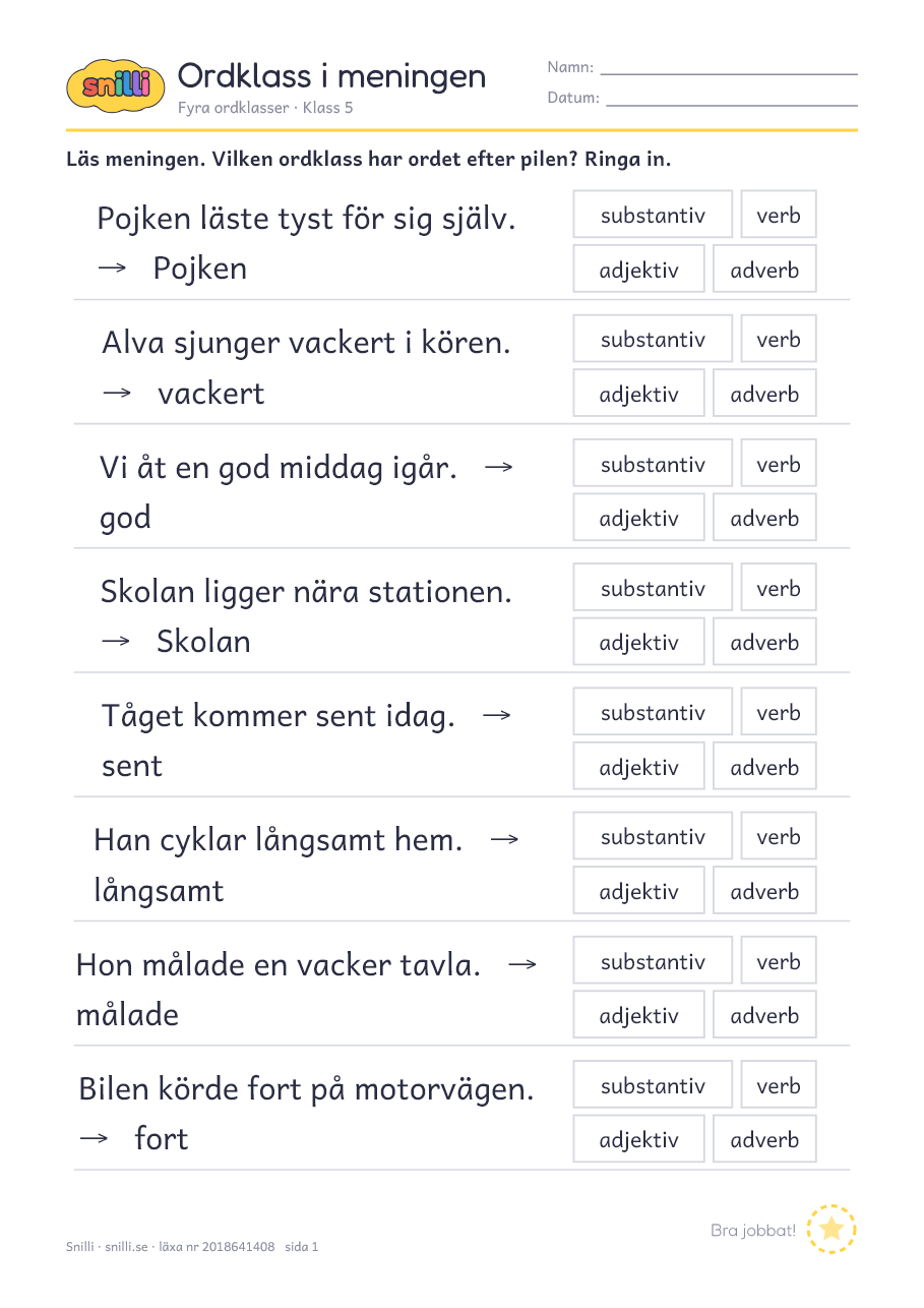 Förhandsvisning av läxan