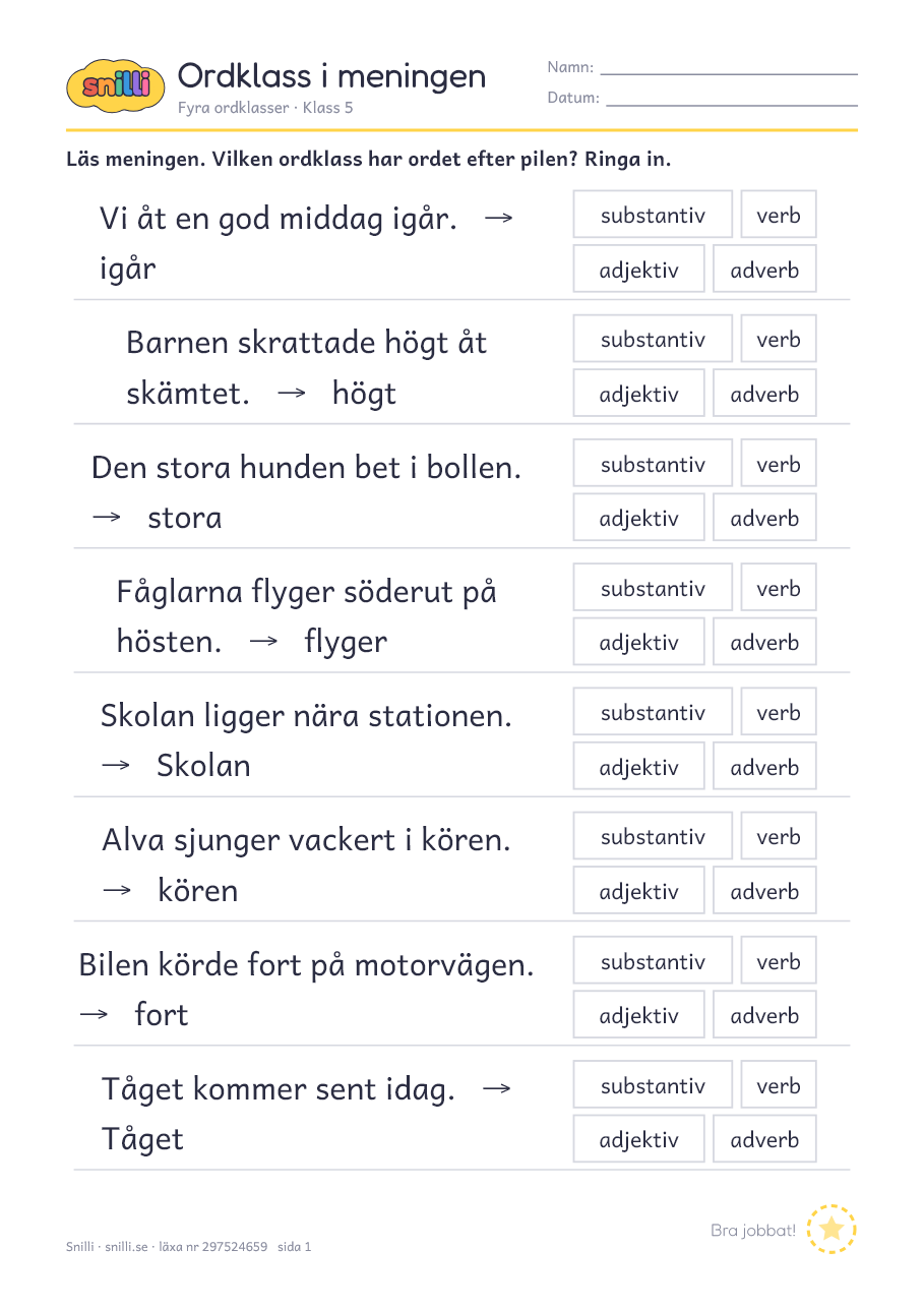 Förhandsvisning av läxan