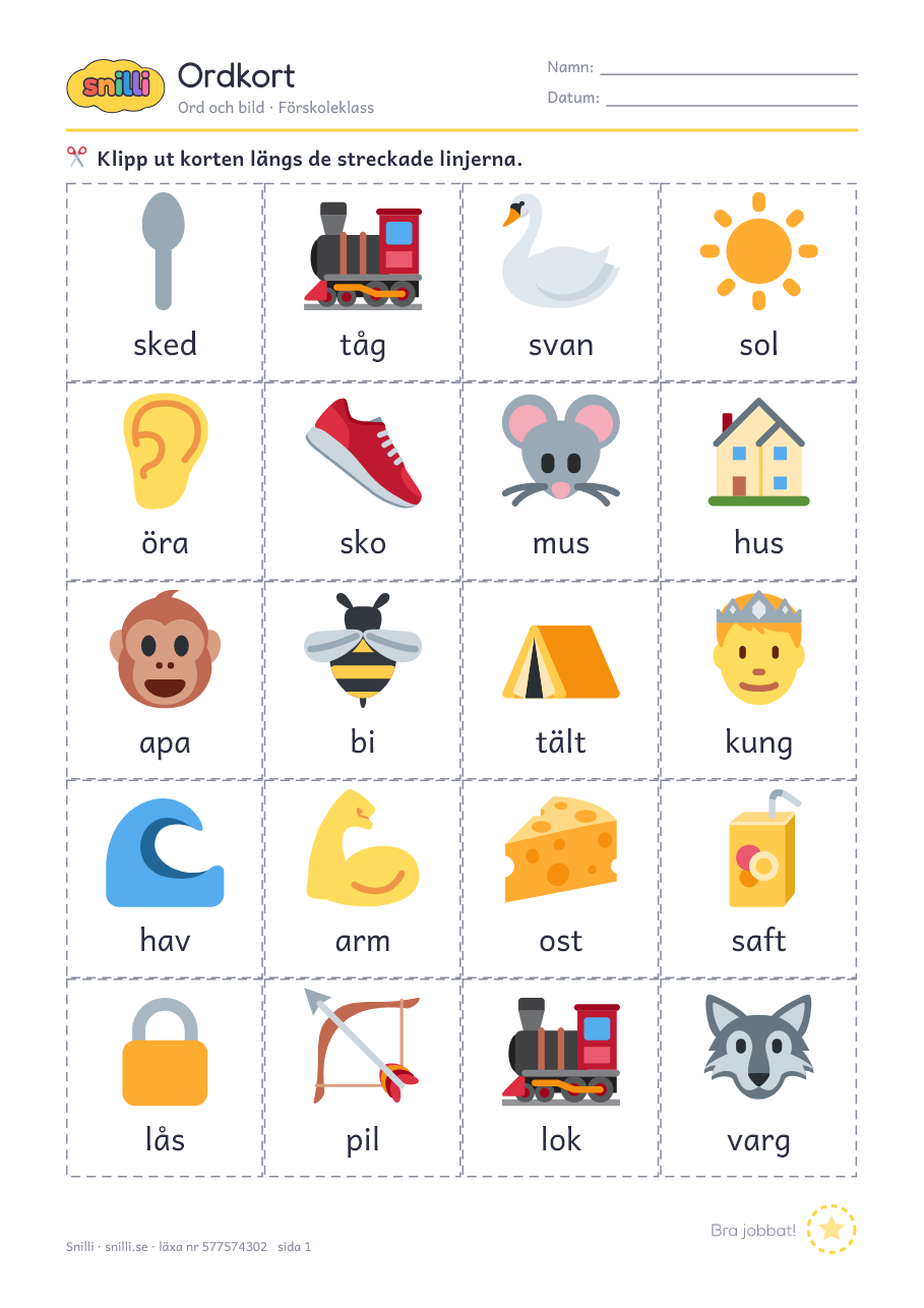 Förhandsvisning av läxan