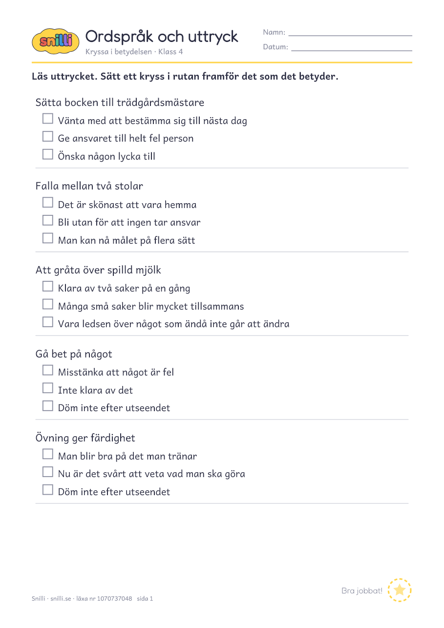 Förhandsvisning av läxan
