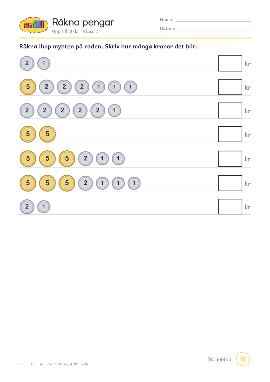 Förhandsvisning av läxan