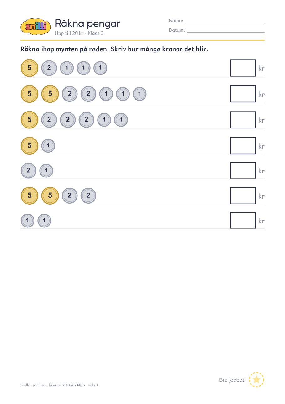 Förhandsvisning av läxan