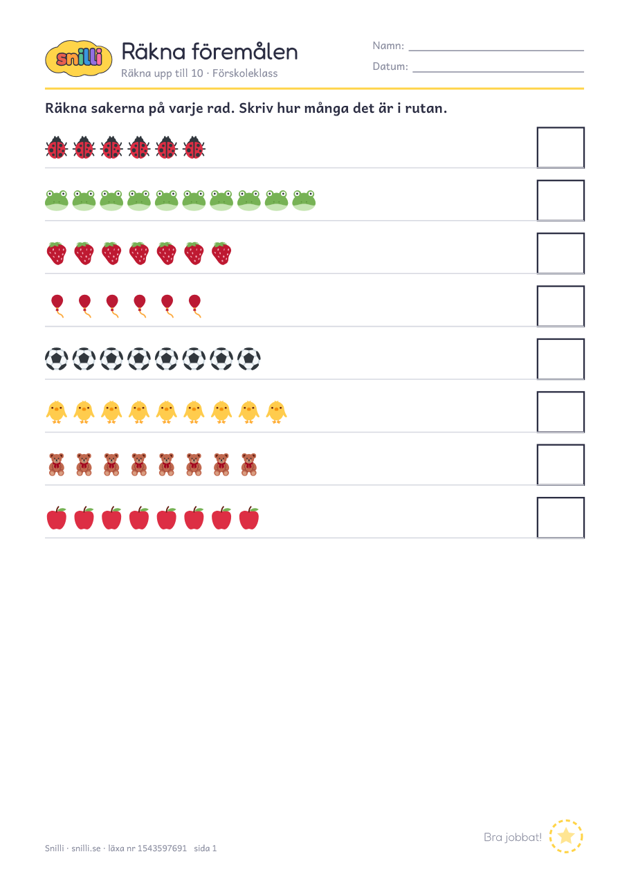 Förhandsvisning av läxan