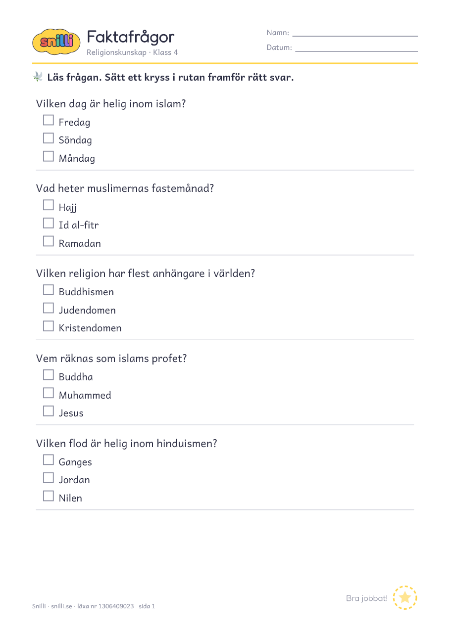 Förhandsvisning av läxan