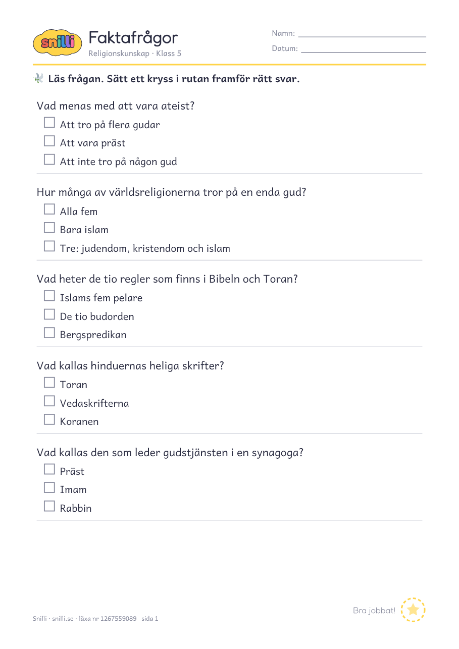 Förhandsvisning av läxan