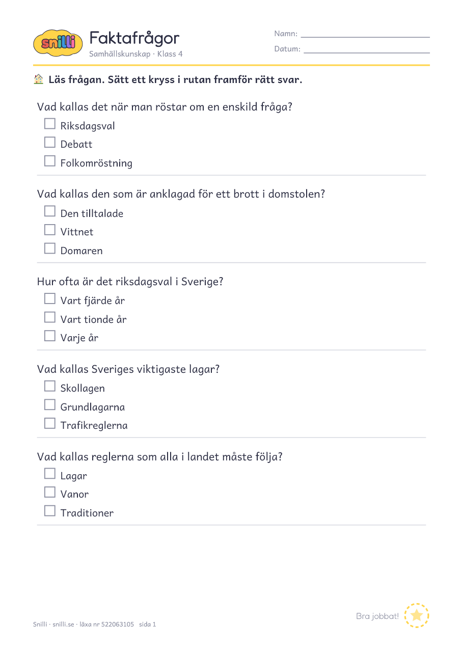 Förhandsvisning av läxan