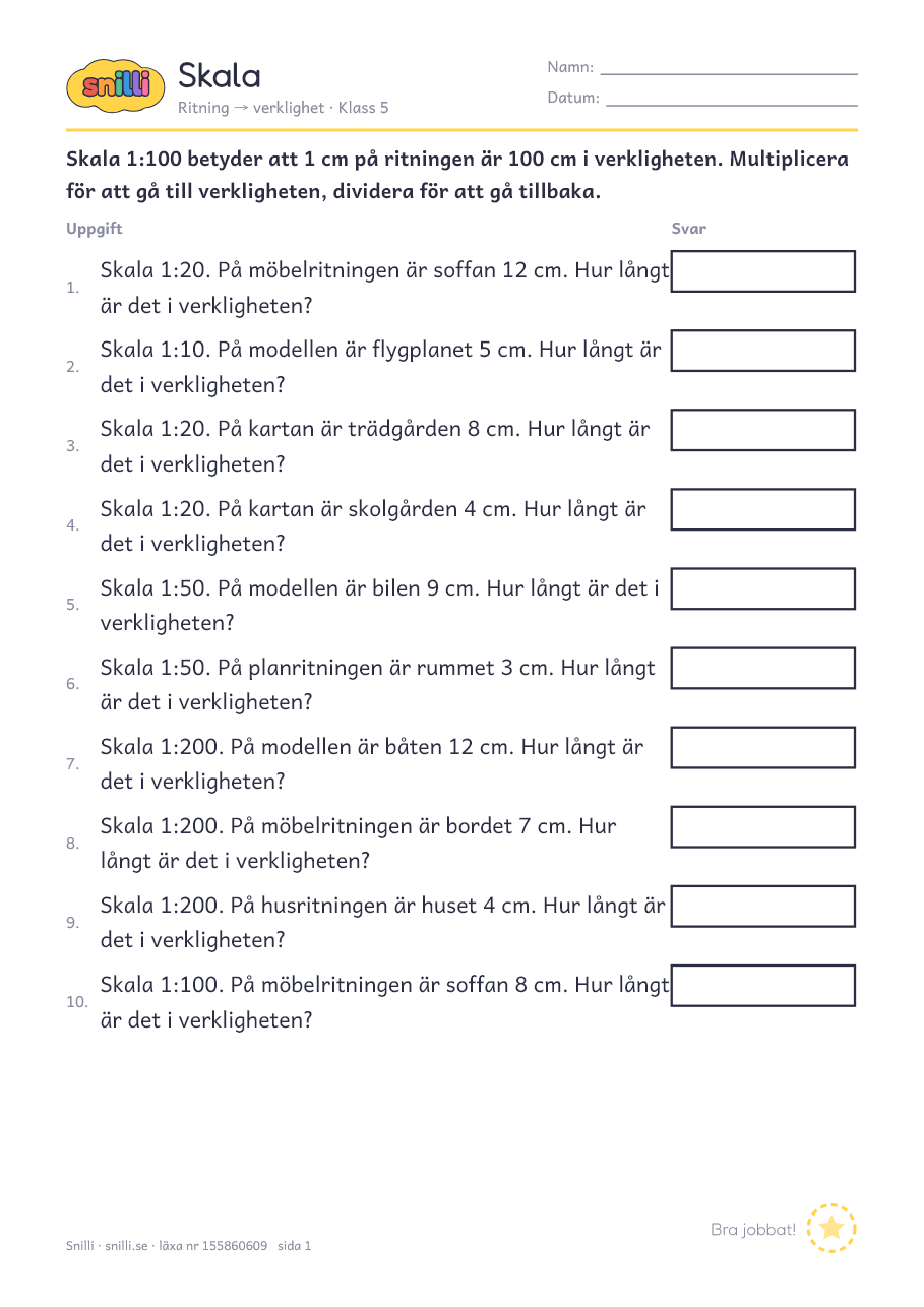 Förhandsvisning av läxan