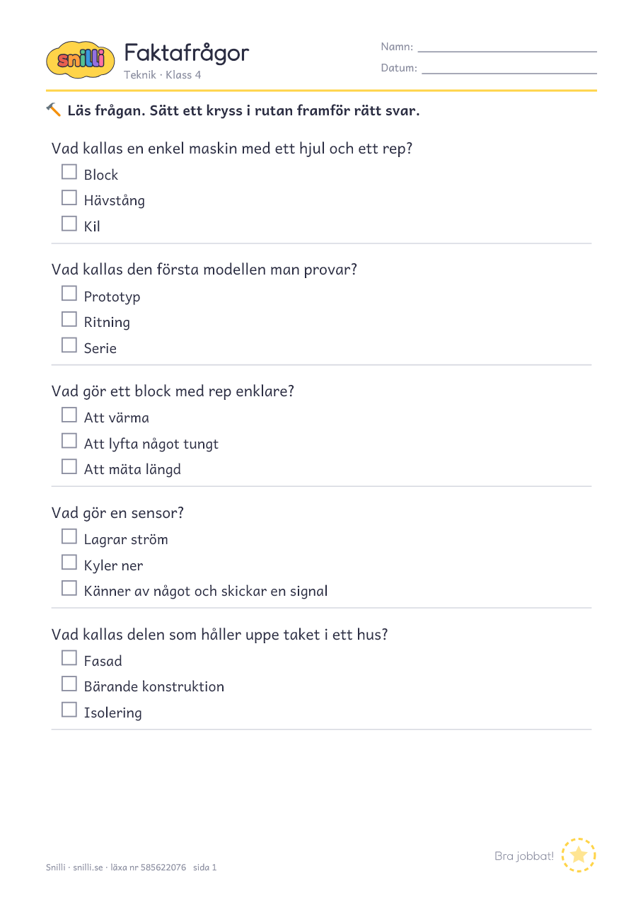 Förhandsvisning av läxan
