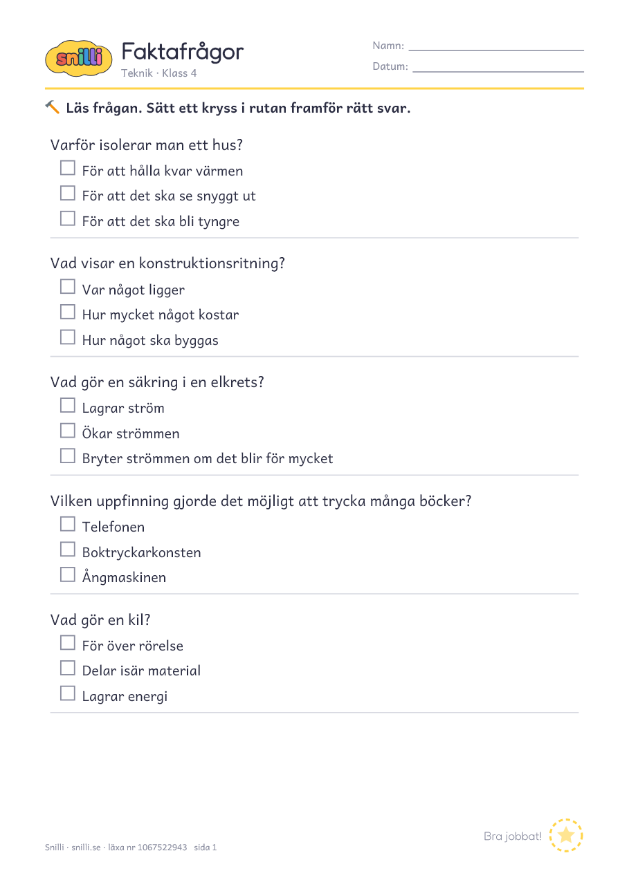 Förhandsvisning av läxan