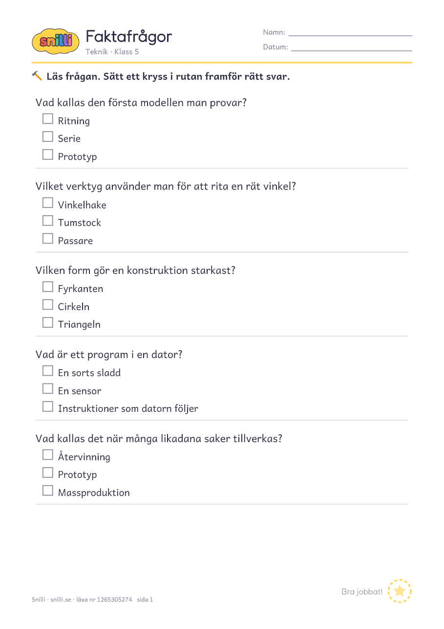 Förhandsvisning av läxan