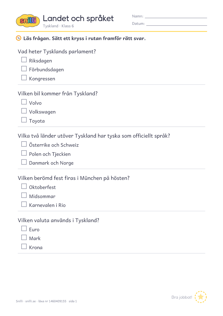 Förhandsvisning av läxan